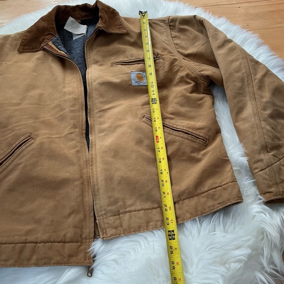 Vintage 1994 Carhartt Detroit Jacket 6BLJ Blanket Lined Sz 42 (Large)Made in USA - Picture 4 of 14